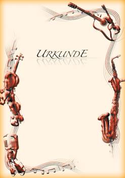 Urkunden Musik & Gesang