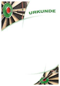Urkunde Dart NEU!