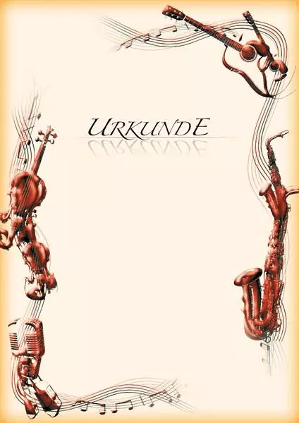 Urkunden Musik & Gesang