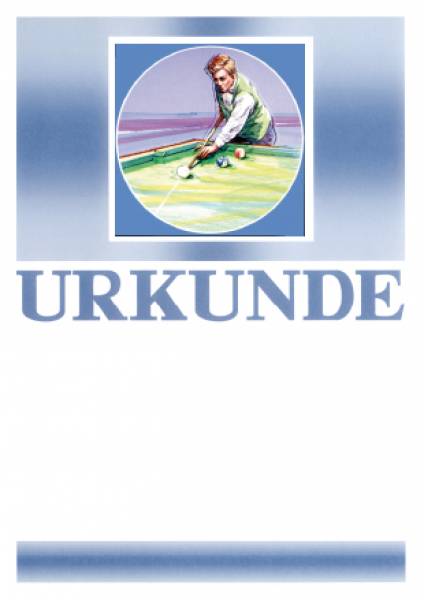 Urkunden Billard