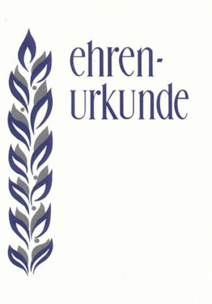 Ehrenurkunden Nr. 41