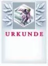 Urkunden Ski Abfahrt (grau-rot)