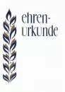 Ehrenurkunden Gold-Blau