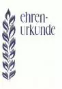 Ehrenurkunden Silber-Blau